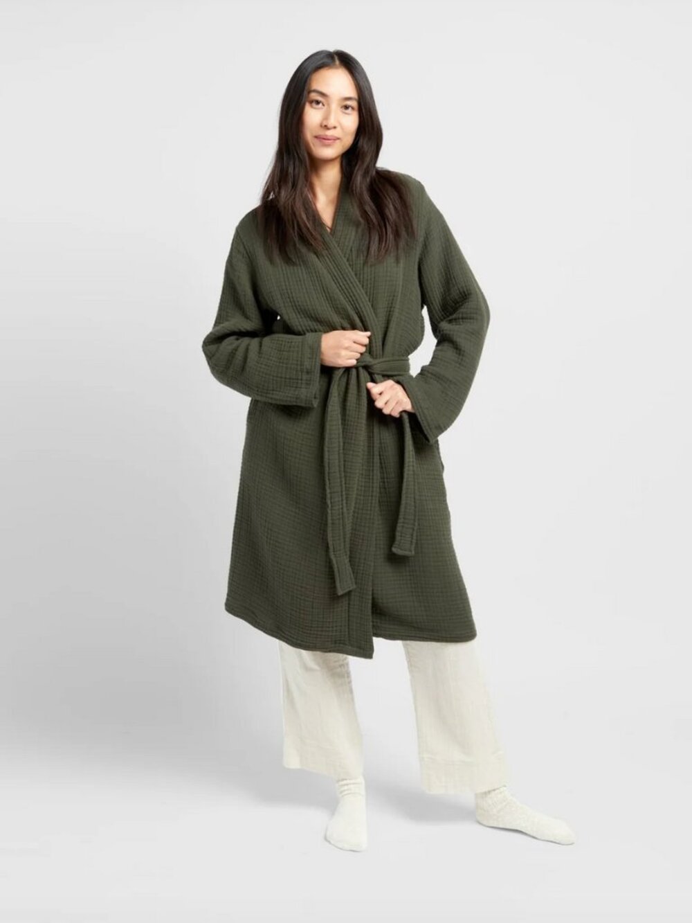 Parachute Cloud Cotton Robe Evergreem